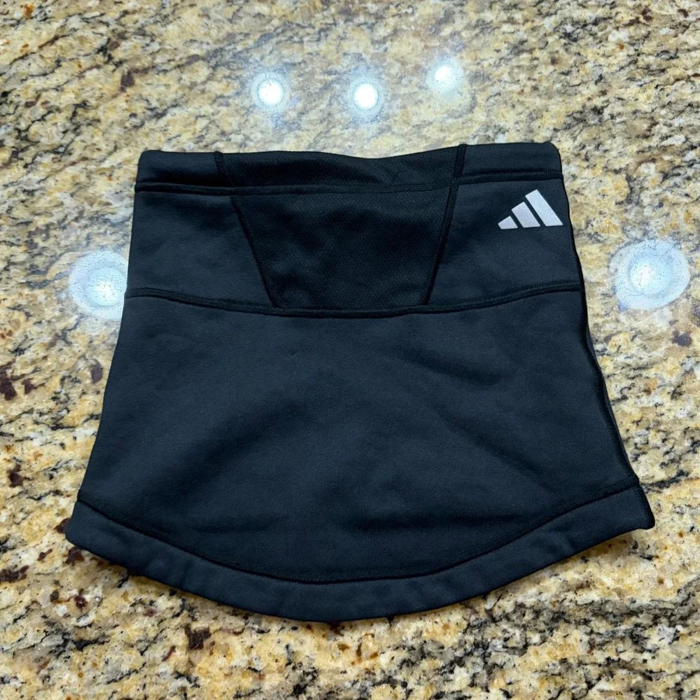 Adidas COLD.RDY Neck Warmer Black Fleece Lined Running Gaiter Reflective Mens